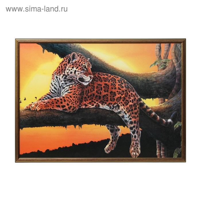 Картина "Леопард"   53х73см - Фото 1