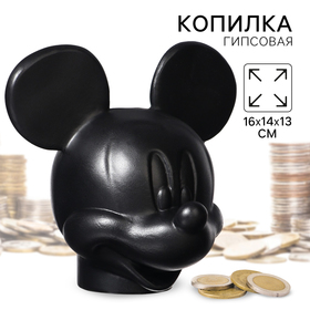 Копилка Микки Маус, гипс, 16х14х13 см, черный, DISNEY 10127245