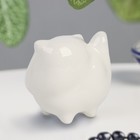 Сувенир "Кот перс", 7,5х8см, гжель, цвет  белый - фото 23608446