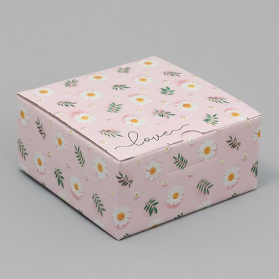 Коробка подарочная складная, упаковка, «Love», 15 х 15 х 7 см