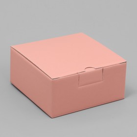 Коробка подарочная складная, упаковка, «Персиковая», 15 х 15 х 7 см