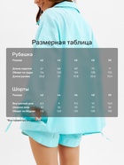 Костюм женский: блузка, шорты, MINAKU: Casual Collection, мятный, размер 42 - Фото 2