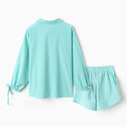 Комплект женский (блузка, шорты) MINAKU: Casual Collection цвет мятный, р-р 44 - Фото 10