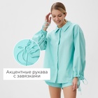 Комплект женский (блузка, шорты) MINAKU: Casual Collection цвет мятный, р-р 48 10177213