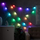 УЦЕНКА Умная гирлянда «Нить» 6 м с насадками «Пузырьки», IP20, тёмная нить, 20 LED, свечение RGB, USB - Фото 7