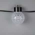 УЦЕНКА Умная гирлянда «Нить» 6 м с насадками «Пузырьки», IP20, тёмная нить, 20 LED, свечение RGB, USB - Фото 11