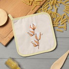 Прихватка «Этель. Хлопок», 19×19 см, саржа, 100% хлопок, ватин 250 г/м² - Фото 1