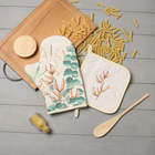 Набор кухонный Этель «Хлопок», варежка-прихватка 20×28 см, прихватка 19×19 см,100% хлопок - Фото 7