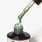 Гель лак для ногтей «Хамелеон», кошачий глаз, трехфазный, 8 мл, LED/UV, зелёный, жёлтый (01) - Фото 6