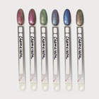 Гель лак для ногтей «Хамелеон», кошачий глаз, трехфазный, 8 мл, LED/UV, зелёный, жёлтый (01) - Фото 10