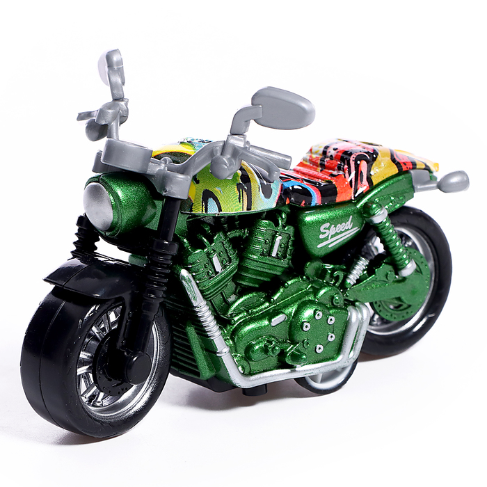 Мотоцикл металлический «Чоппер», цвет МИКС - Фото 1