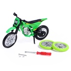 Мотоцикл «Эндуро», металлический, со сменными колёсами, 1:18, цвет МИКС - Фото 9