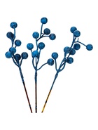 Набор декоративных штекеров «Ягодки», 20?4?4 см, 3 шт., синий (комплект 2 шт) - фото 64569567