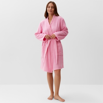 Халат махровый женский Girl power, размер 46-48, розовый
