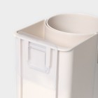 Подставка для ванных и кухонных принадлежностей, 11×8×9,5 см, цвет белый - Фото 6