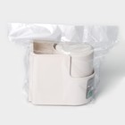 Подставка для ванных и кухонных принадлежностей, 11×8×9,5 см, цвет белый - Фото 8