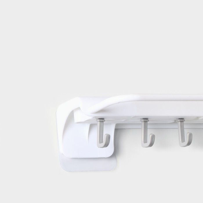 Держатель для ножей и кухонных принадлежностей, 25,5×11×5 см, цвет белый