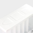 Контайнер - дозатор для хранения сыпучих, 6 ячеек, 39×14,5×32 см, цвет белый - фото 4416304