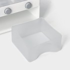 Контейнер с дозатором для хранения сыпучих продуктов, 6 ячеек, 39×14.5×32 см, белый - Фото 7