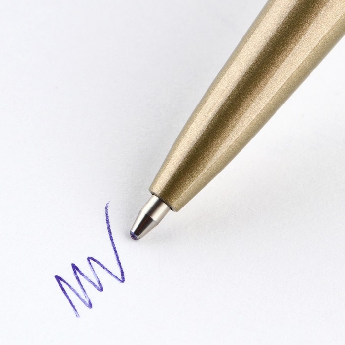 Ручка металл автоматическая «Хакки», синяя паста 1.0 мм