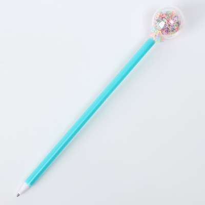 Ручка «Пайетки», цвета МИКС