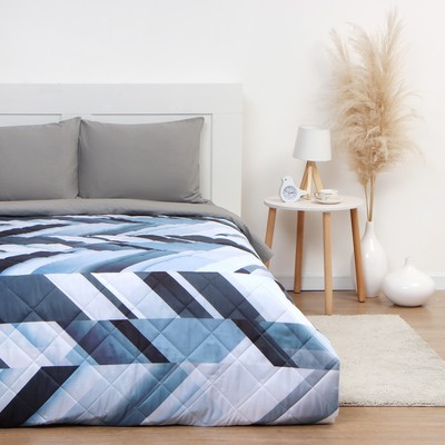 Покрывало евро «Этель» Blue iceberg, 230×210±5 см, микрофибра