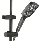 Душевая система ZEIN Z3683, верхняя и ручная лейка, ПВХ шланг, гигиенический набор, графит - Фото 10