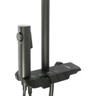 Душевая система ZEIN Z3683, верхняя и ручная лейка, ПВХ шланг, гигиенический набор, графит - Фото 13