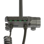 Душевая система ZEIN Z3683, верхняя и ручная лейка, ПВХ шланг, гигиенический набор, графит - Фото 14