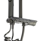 Душевая система ZEIN Z3683, верхняя и ручная лейка, ПВХ шланг, гигиенический набор, графит - Фото 15