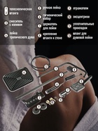 Душевая система ZEIN Z3684, верхняя и ручная лейка, ПВХ шланг, гигиенический набор, черная - Фото 5