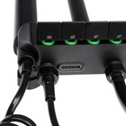 Душевая система ZEIN Z3684, верхняя и ручная лейка, ПВХ шланг, гигиенический набор, черная - Фото 16