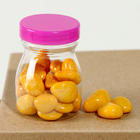 Банка для хранения «Округлая», с крышкой, пластиковая ёмкость, основа для творчества и декора, размер — 6.4×4×4 см, цвета МИКС - Фото 3