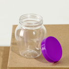 Банка для хранения «Для дома», с крышкой, пластиковая ёмкость, основа для творчества и декора, размер — 6×5.5×5.5 см, цвета МИКС - Фото 2