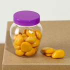 Банка для хранения «Для дома», с крышкой, пластиковая ёмкость, основа для творчества и декора, размер — 6×5.5×5.5 см, цвета МИКС - Фото 3