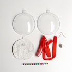 УЦЕНКА Набор для творчества «Новогодний шар с раскраской» Дед Мороз 10324519