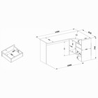 Стол компьютерный «СПм - 25», угол правый, 2 ящика, 1450×810×740 мм, цвет дуб сонома - Фото 4