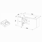 Стол компьютерный «СПм - 25», угол левый, 2 ящика, 1450×810×740 мм, цвет дуб сонома - Фото 4