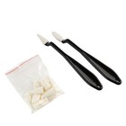 Мастихин для пастели набор 2 штуки, ЗХК "Мастер-Класс", овал и треугольник + 20 сменных губок, 2501422245 - фото 24295497