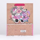 Пакет крафт "Яркий образ" 26 х 32 х 12 см - Фото 2