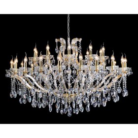 Люстра Crystal Lux, Hollywood 2011/330, E14, 30х40 Вт, 80х120х120 см, цвет золотой