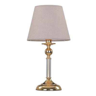 Настольная лампа Crystal Lux, Camila 0290/501, E14, 1х60 Вт, 42,6х22х22 см, цвет золотой