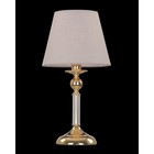 Настольная лампа Crystal Lux, Camila 0290/501, E14, 1х60 Вт, 42,6х22х22 см, цвет золотой - Фото 2