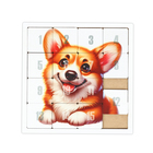 Головоломка "Пятнашки. Корги", логическая настольная игра, 22х22 см - Фото 4