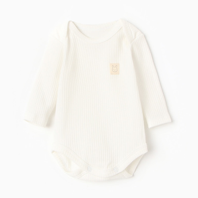 Боди с длинным рукавом «Крошка Я», рост 62-68 см, белое