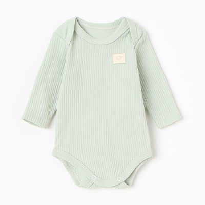 Боди с длинным рукавом «Крошка Я», рост 62-68 см, зелёное