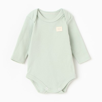 Боди с длинным рукавом «Крошка Я», рост 74-80 см, зелёное