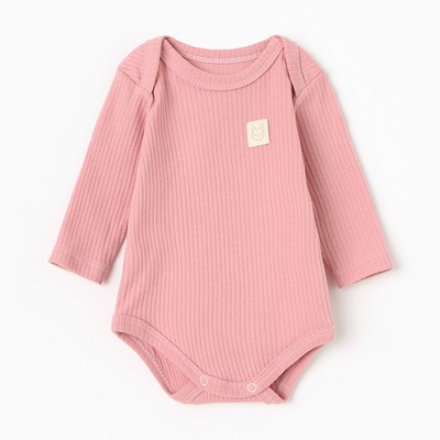 Боди с длинным рукавом «Крошка Я», рост 86-92 см, розовое