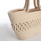 Сумка женская 25*12*20, открытый верх, белый - фото 806989463