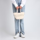 Сумка женская 25*12*20, открытый верх, белый - фото 806989467